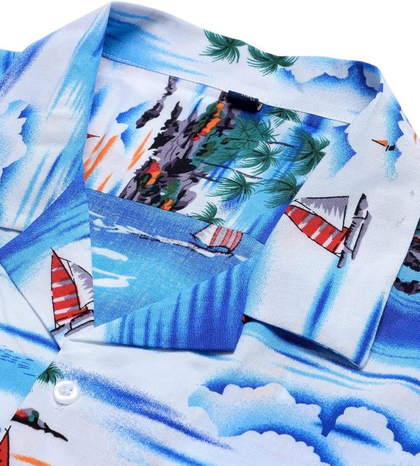 Alimens & Gentle Hawaiian Shirt for Men Summer Beach Casual Short Sleeve Button Down Shirts Printed Tropical Vacation Shirts - Image 52