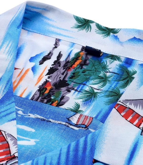 Alimens & Gentle Hawaiian Shirt for Men Summer Beach Casual Short Sleeve Button Down Shirts Printed Tropical Vacation Shirts - Image 53