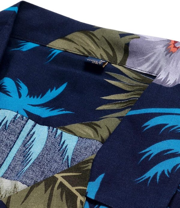 Alimens & Gentle Hawaiian Shirt for Men Summer Beach Casual Short Sleeve Button Down Shirts Printed Tropical Vacation Shirts - Image 70