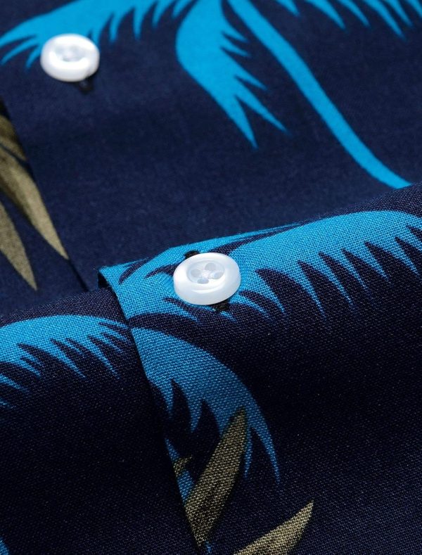 Alimens & Gentle Hawaiian Shirt for Men Summer Beach Casual Short Sleeve Button Down Shirts Printed Tropical Vacation Shirts - Image 72
