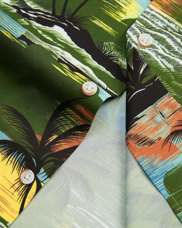 Alimens & Gentle Hawaiian Shirt for Men Summer Beach Casual Short Sleeve Button Down Shirts Printed Tropical Vacation Shirts - Image 83