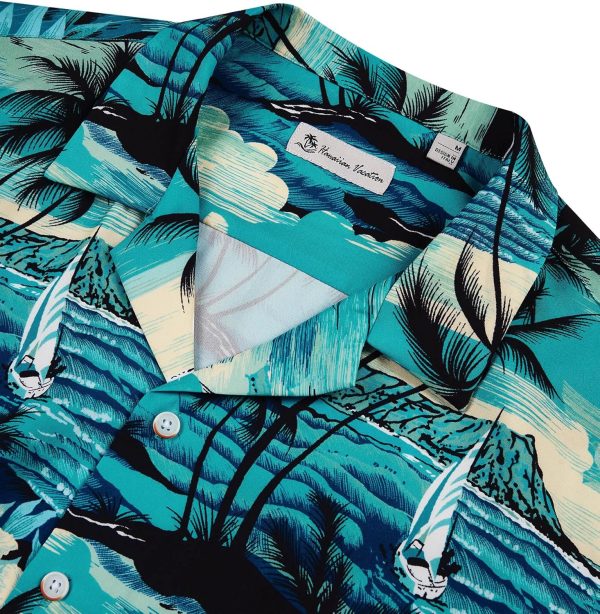 Alimens & Gentle Hawaiian Shirt for Men Summer Beach Casual Short Sleeve Button Down Shirts Printed Tropical Vacation Shirts - Image 86