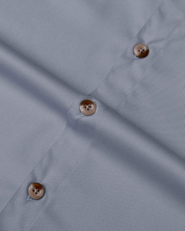 Alimens & Gentle Short Sleeve Fishing Shirt Wicking Fabric Sun Protection Casual Button Down Shirts - Image 6