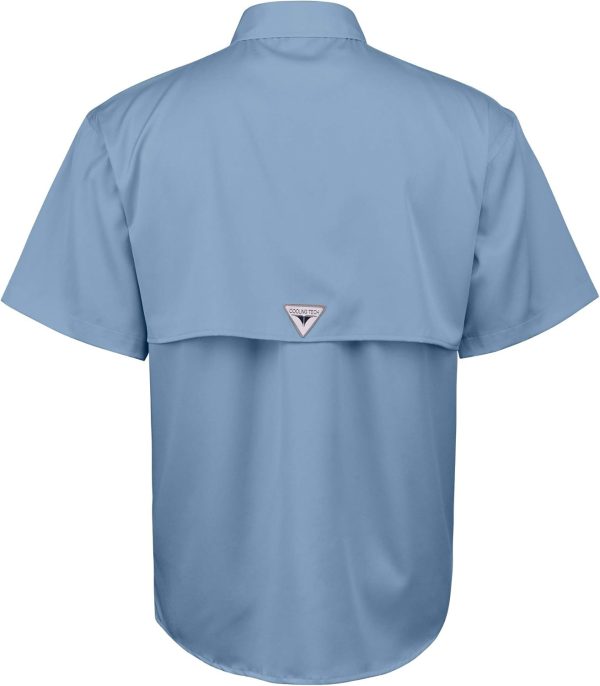 Alimens & Gentle Short Sleeve Fishing Shirt Wicking Fabric Sun Protection Casual Button Down Shirts - Image 9