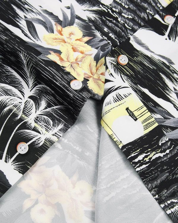 Alimens & Gentle Hawaiian Shirt for Men Summer Beach Casual Short Sleeve Button Down Shirts Printed Tropical Vacation Shirts - Image 95