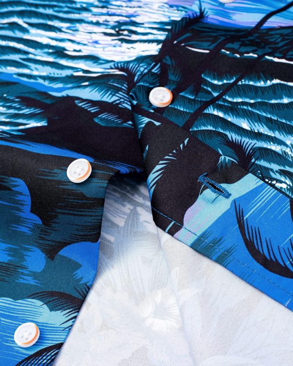 Alimens & Gentle Hawaiian Shirt for Men Summer Beach Casual Short Sleeve Button Down Shirts Printed Tropical Vacation Shirts - Image 99