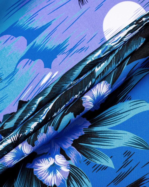 Alimens & Gentle Hawaiian Shirt for Men Summer Beach Casual Short Sleeve Button Down Shirts Printed Tropical Vacation Shirts - Image 100