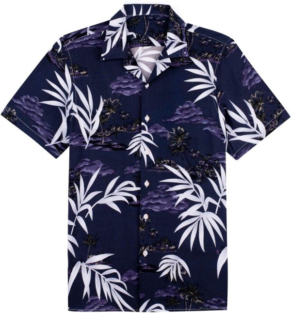 Alimens & Gentle Hawaiian Shirt for Men Summer Beach Casual Short Sleeve Button Down Shirts Printed Tropical Vacation Shirts - Image 105