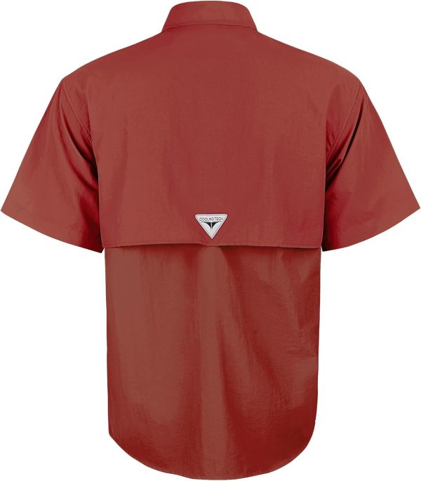 Alimens & Gentle Short Sleeve Fishing Shirt Wicking Fabric Sun Protection Casual Button Down Shirts - Image 28