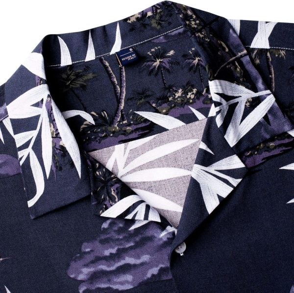 Alimens & Gentle Hawaiian Shirt for Men Summer Beach Casual Short Sleeve Button Down Shirts Printed Tropical Vacation Shirts - Image 106