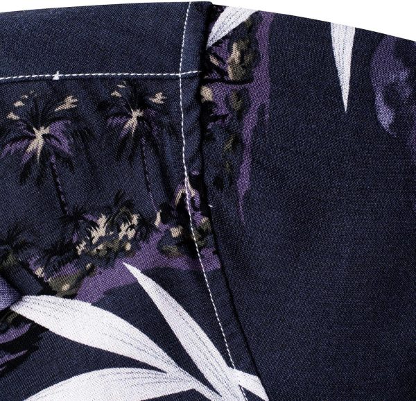Alimens & Gentle Hawaiian Shirt for Men Summer Beach Casual Short Sleeve Button Down Shirts Printed Tropical Vacation Shirts - Image 107