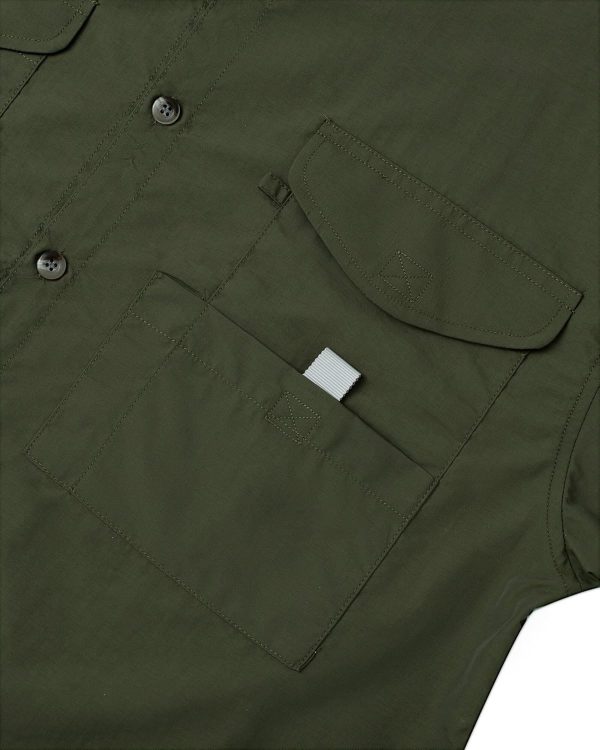 Alimens & Gentle Short Sleeve Fishing Shirt Wicking Fabric Sun Protection Casual Button Down Shirts - Image 44