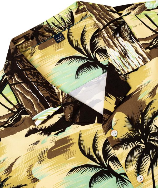 Alimens & Gentle Hawaiian Shirt for Men Summer Beach Casual Short Sleeve Button Down Shirts Printed Tropical Vacation Shirts - Image 118