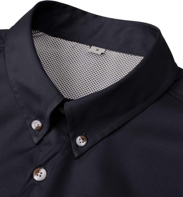 Alimens & Gentle Short Sleeve Fishing Shirt Wicking Fabric Sun Protection Casual Button Down Shirts - Image 50