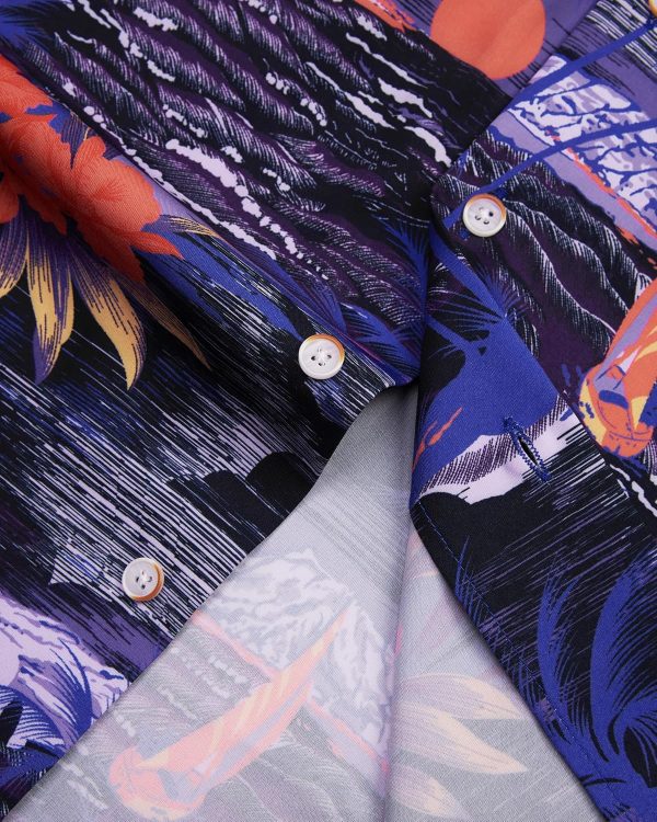 Alimens & Gentle Hawaiian Shirt for Men Summer Beach Casual Short Sleeve Button Down Shirts Printed Tropical Vacation Shirts - Image 123