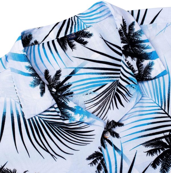 Alimens & Gentle Hawaiian Shirt for Men Summer Beach Casual Short Sleeve Button Down Shirts Printed Tropical Vacation Shirts - Image 126