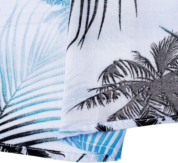 Alimens & Gentle Hawaiian Shirt for Men Summer Beach Casual Short Sleeve Button Down Shirts Printed Tropical Vacation Shirts - Image 129