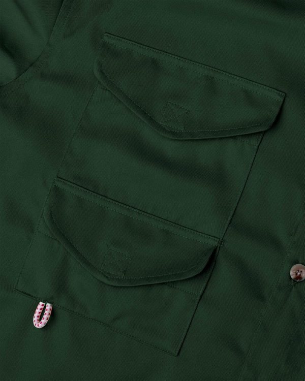 Alimens & Gentle Short Sleeve Fishing Shirt Wicking Fabric Sun Protection Casual Button Down Shirts - Image 65
