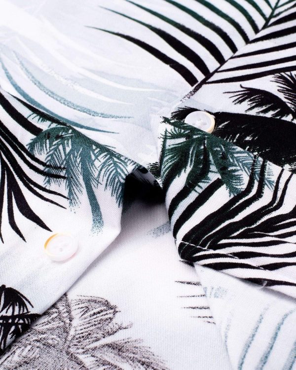 Alimens & Gentle Hawaiian Shirt for Men Summer Beach Casual Short Sleeve Button Down Shirts Printed Tropical Vacation Shirts - Image 133