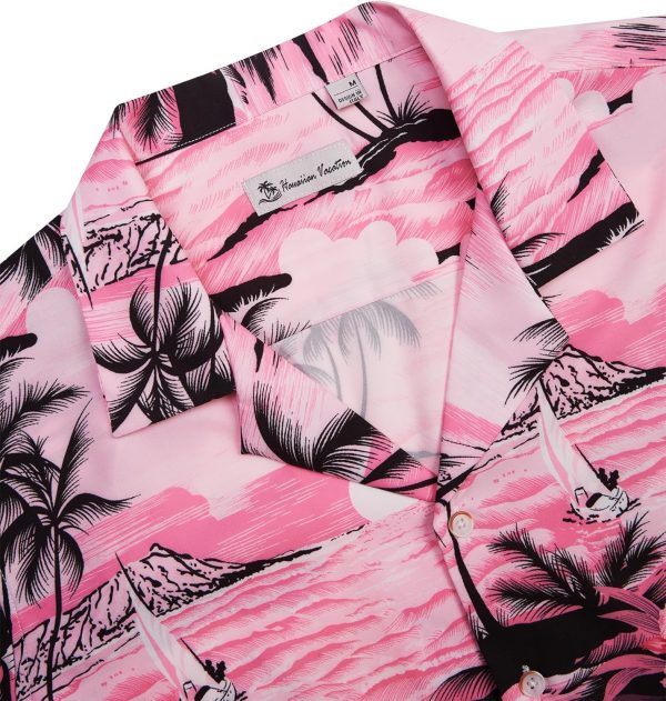 Alimens & Gentle Hawaiian Shirt for Men Summer Beach Casual Short Sleeve Button Down Shirts Printed Tropical Vacation Shirts - Image 138