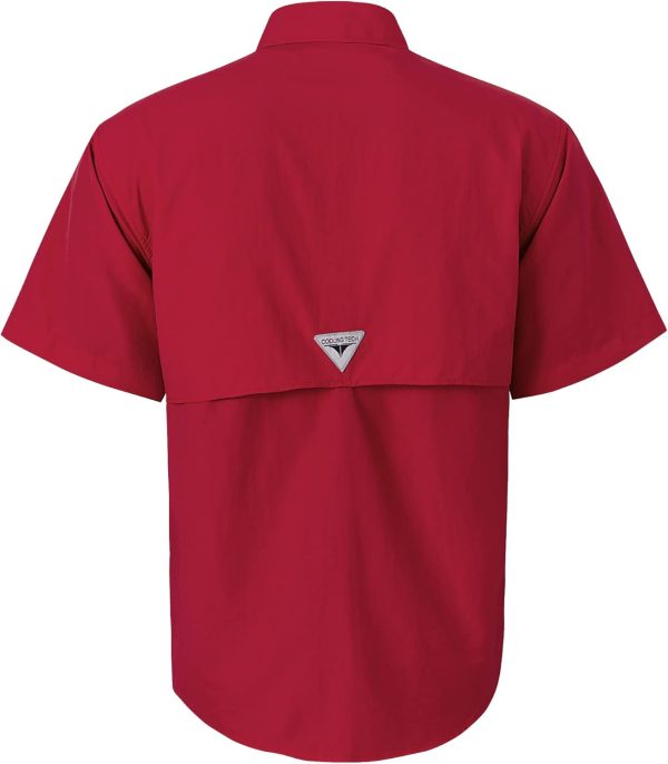 Alimens & Gentle Short Sleeve Fishing Shirt Wicking Fabric Sun Protection Casual Button Down Shirts - Image 69