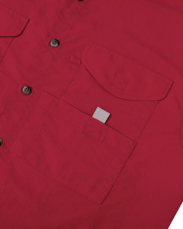 Alimens & Gentle Short Sleeve Fishing Shirt Wicking Fabric Sun Protection Casual Button Down Shirts - Image 72