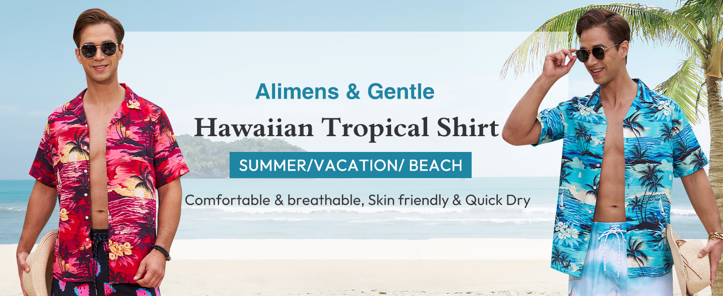 Alimens & Gentle Hawaiian Shirt for Men