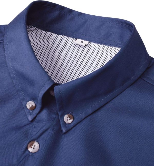 Alimens & Gentle Short Sleeve Fishing Shirt Wicking Fabric Sun Protection Casual Button Down Shirts - Image 85