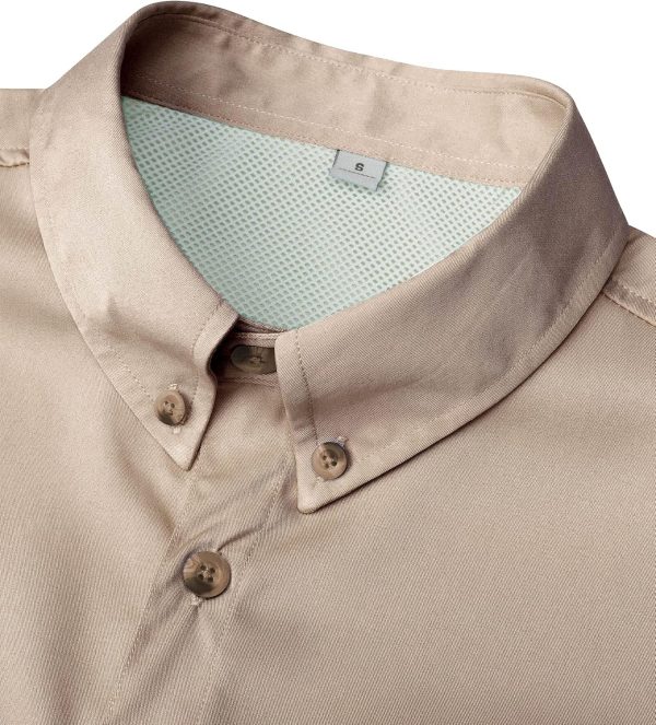 Alimens & Gentle Short Sleeve Fishing Shirt Wicking Fabric Sun Protection Casual Button Down Shirts - Image 92