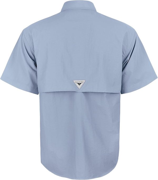 Alimens & Gentle Short Sleeve Fishing Shirt Wicking Fabric Sun Protection Casual Button Down Shirts - Image 104