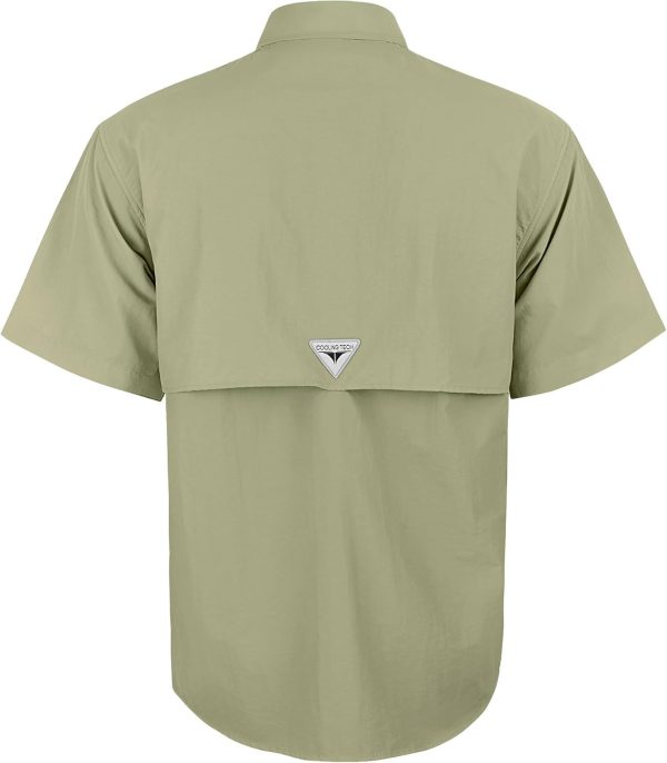 Alimens & Gentle Short Sleeve Fishing Shirt Wicking Fabric Sun Protection Casual Button Down Shirts - Image 110