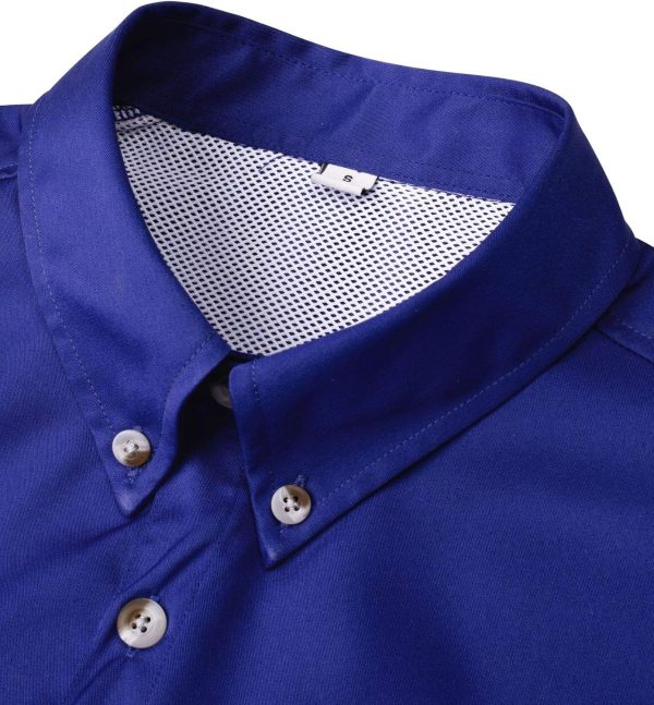 Alimens & Gentle Short Sleeve Fishing Shirt Wicking Fabric Sun Protection Casual Button Down Shirts - Image 133
