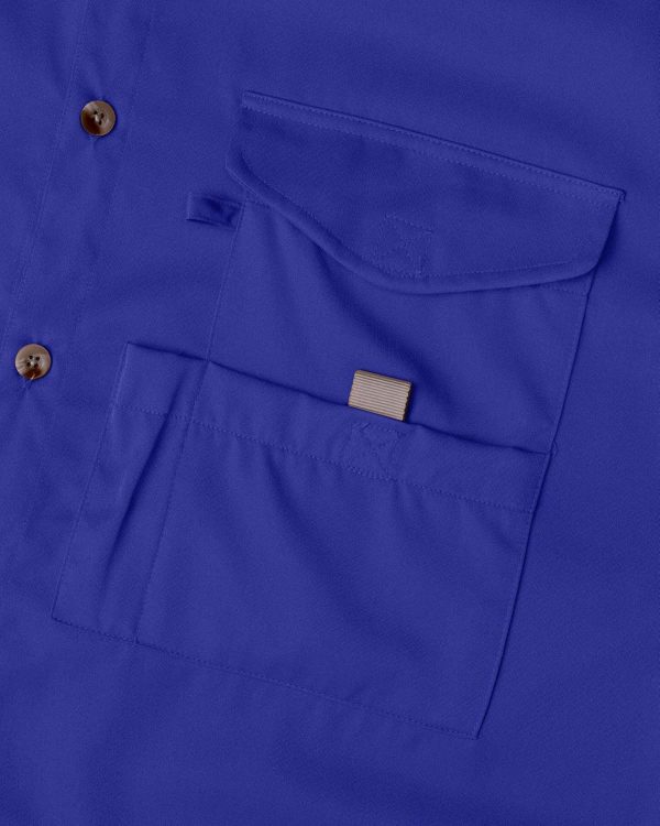 Alimens & Gentle Short Sleeve Fishing Shirt Wicking Fabric Sun Protection Casual Button Down Shirts - Image 134